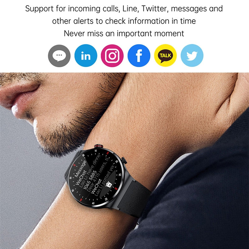 Relógio Inteligente Masculino à Prova D'água Smartwatch tela HD Xiaomi